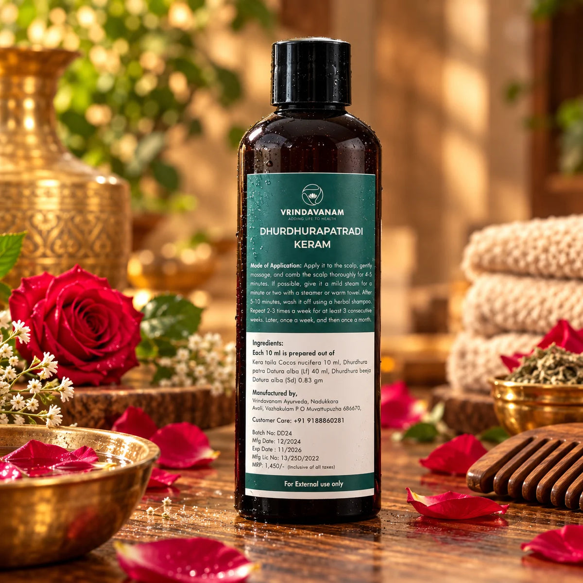 Dhurdhurapatradi Keram (Anti-Dandruff oil)| Ayurvedic Remedy for Dandruff and Itching